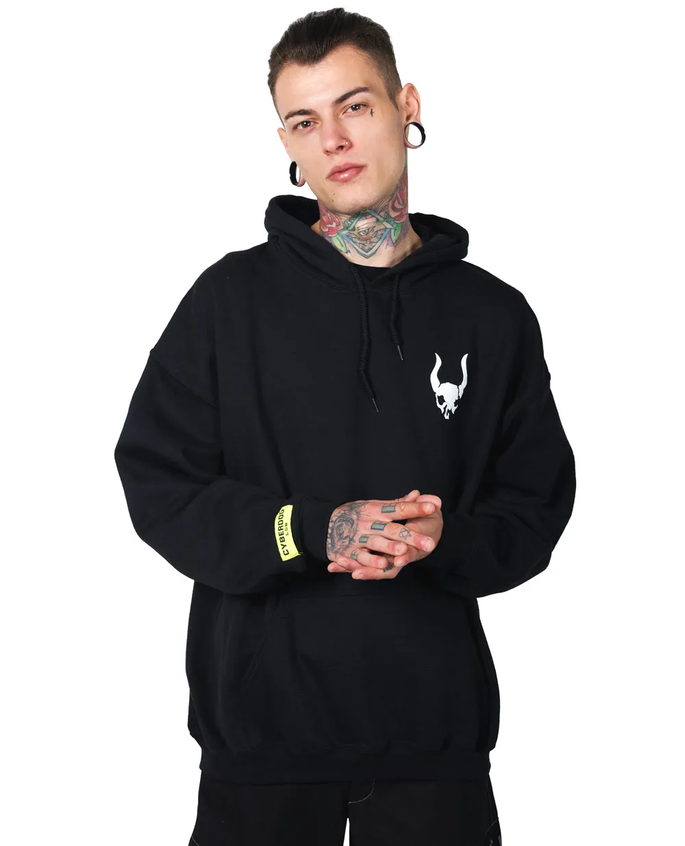 OVERSIZE LOGO SKULL HOODIE
