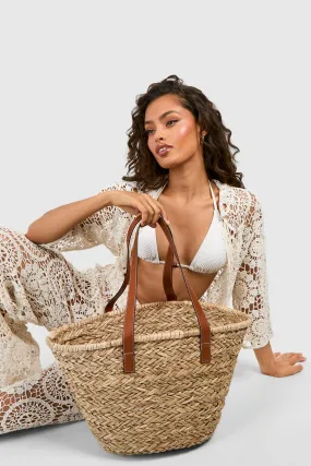 Oversized Straw Beach Bag