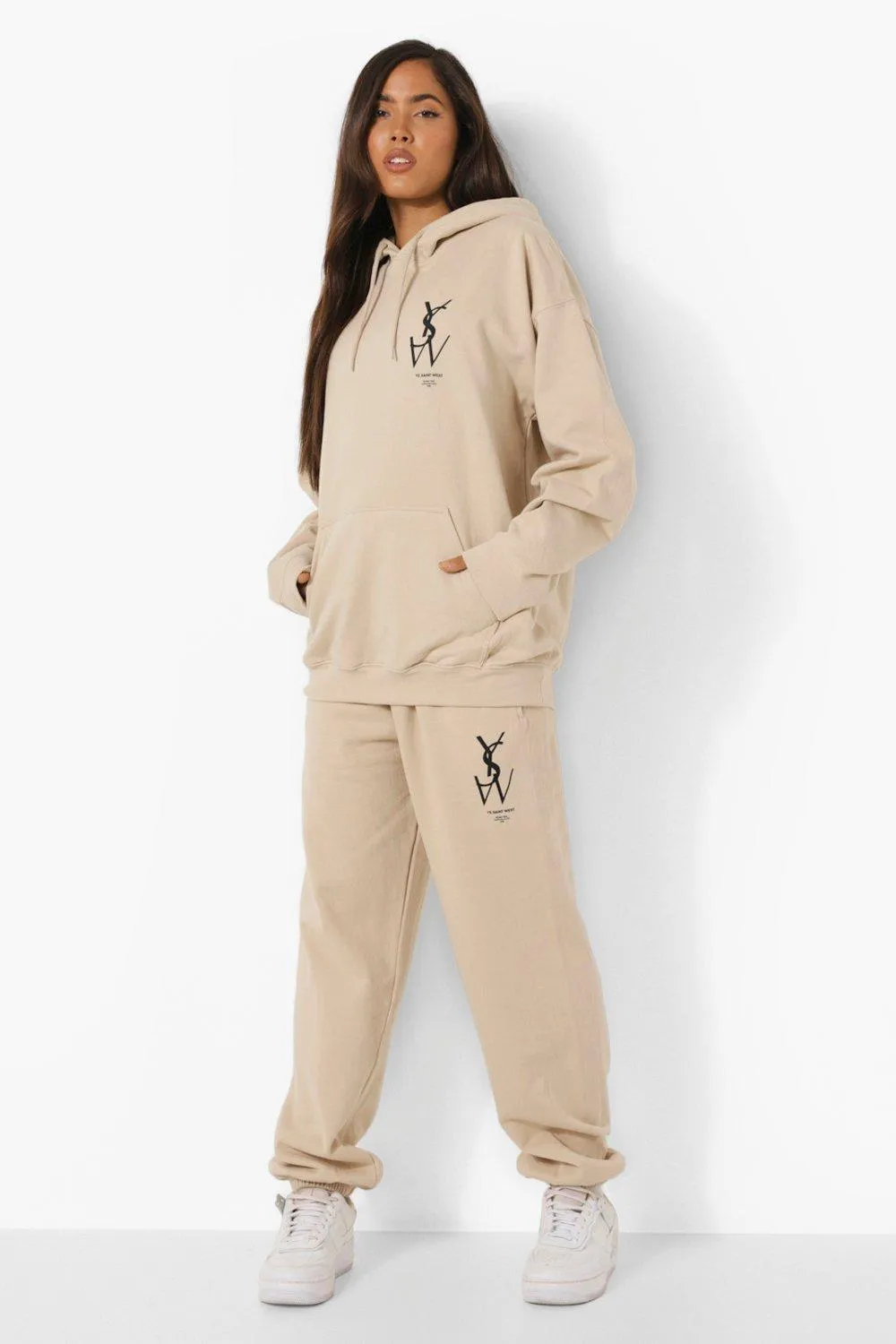Oversized Ysw Print Joggers