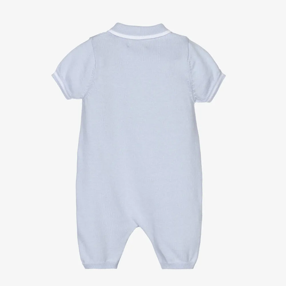 Pale Blue Knitted Romper