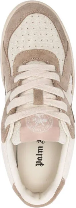 Palm Angels panelled lace-up sneakers Neutrals