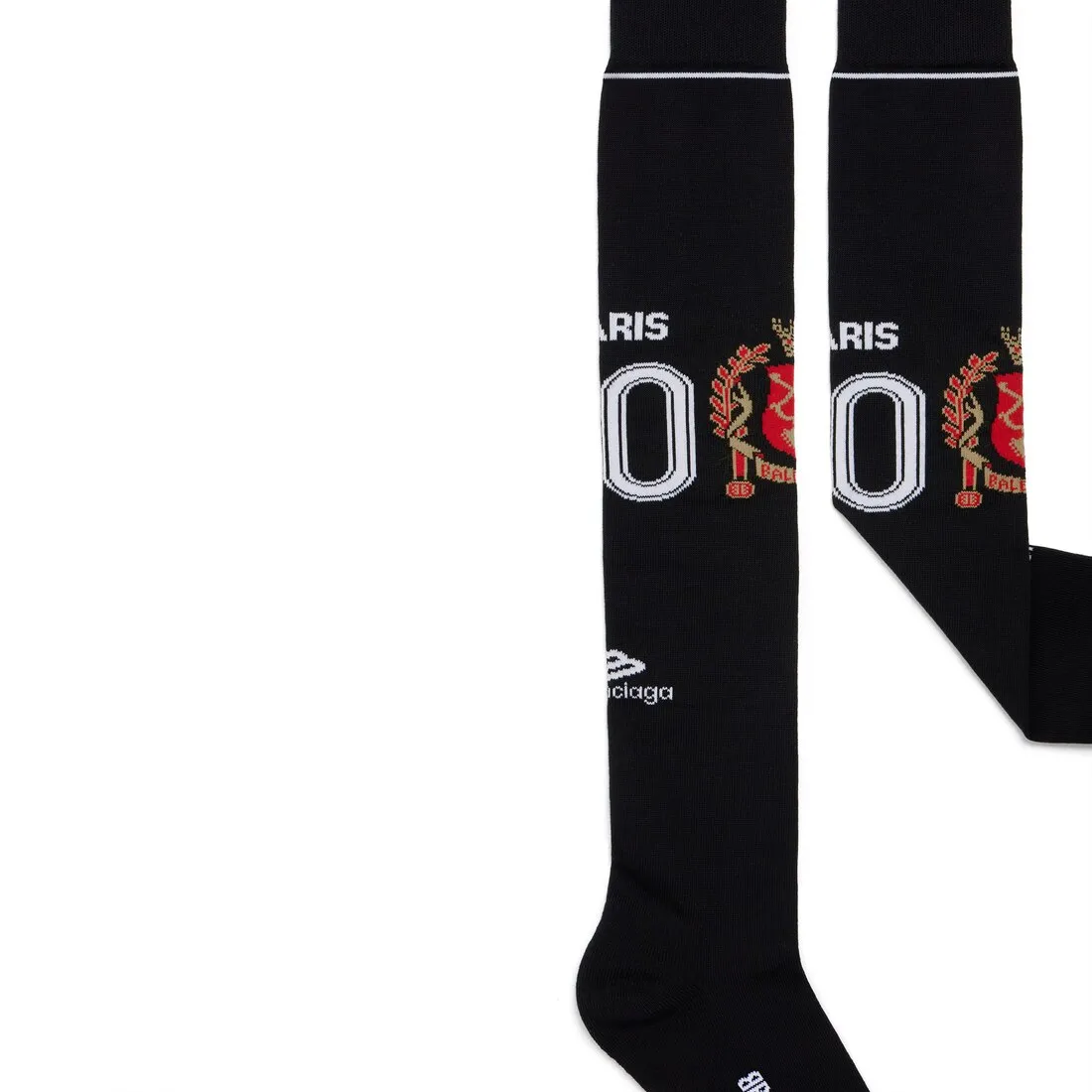      Paris Soccer High Socks in Black 