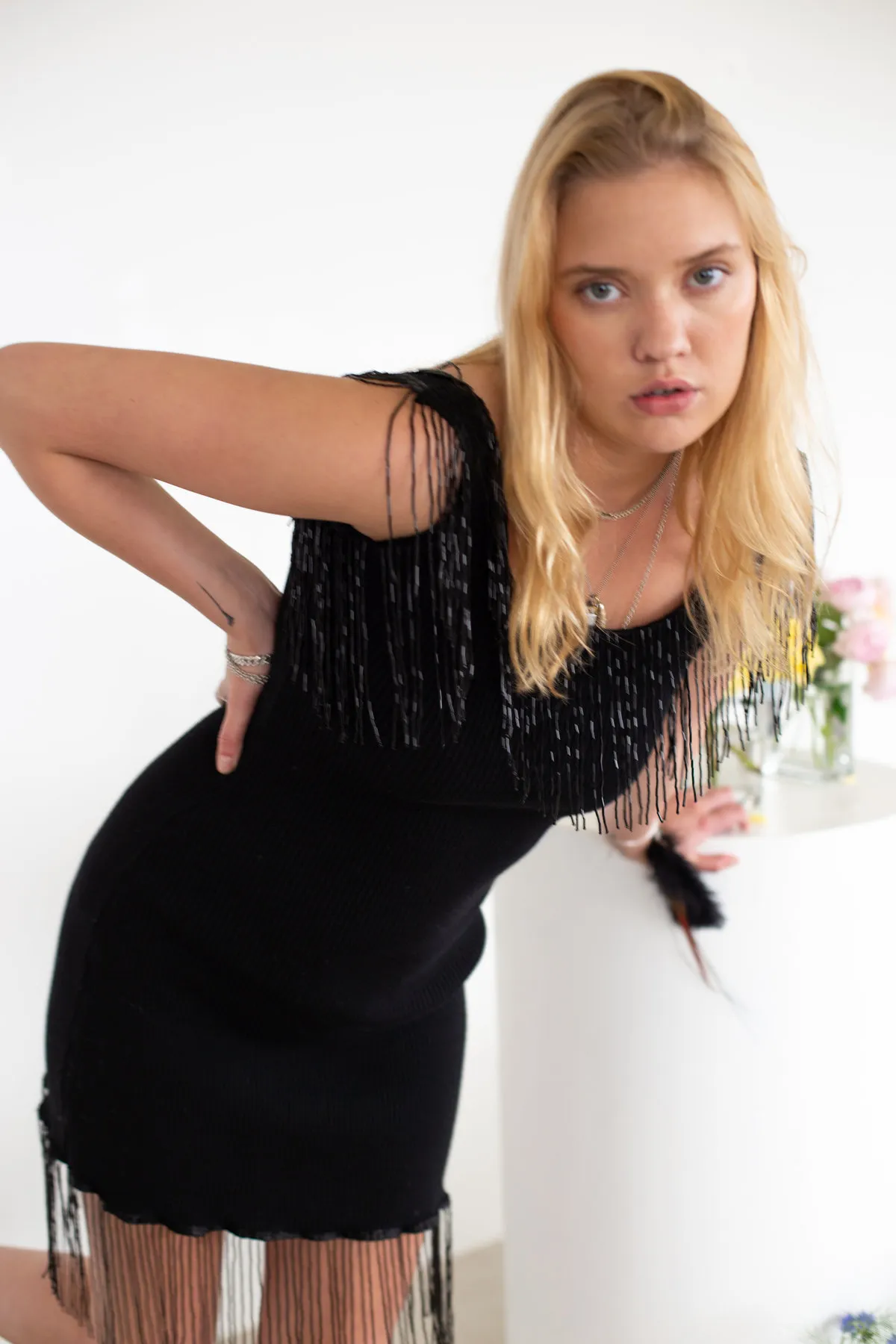 Parrot Dress - Black 
