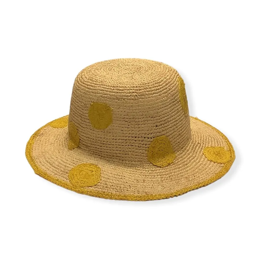 Paul Smith hat POLKA DOT RAFFIA