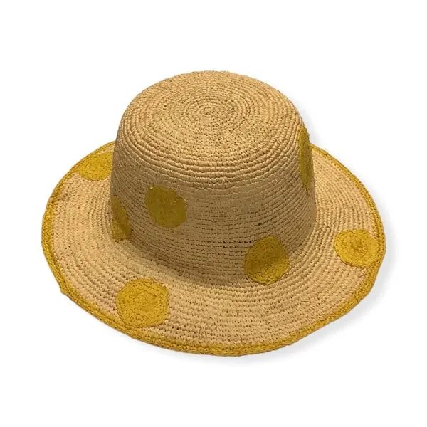 Paul Smith hat POLKA DOT RAFFIA