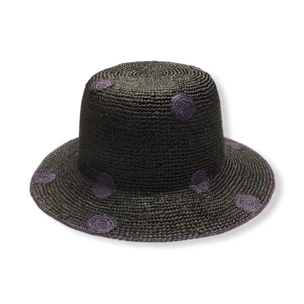 Paul Smith hat POLKA DOT RAFFIA