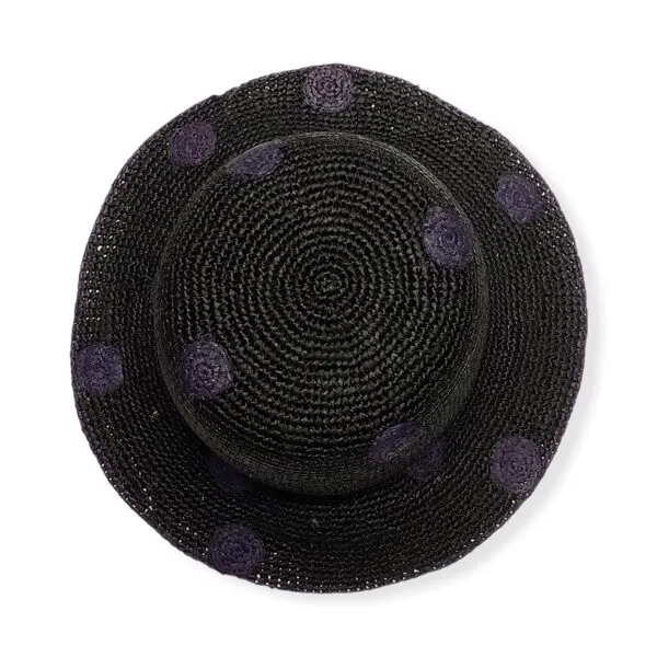 Paul Smith hat POLKA DOT RAFFIA