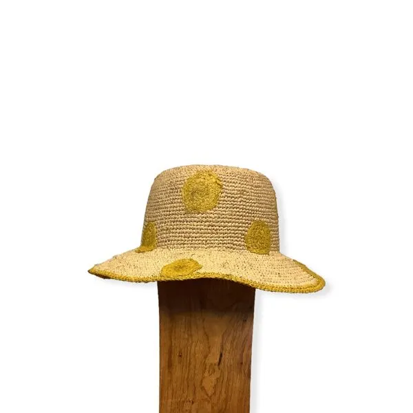 Paul Smith hat POLKA DOT RAFFIA