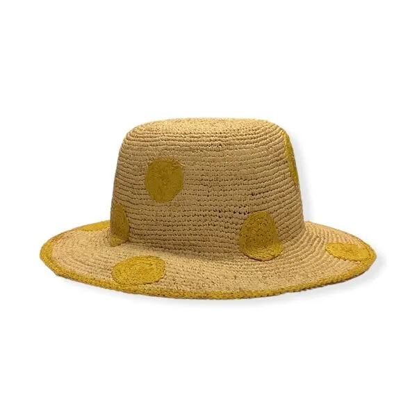 Paul Smith hat POLKA DOT RAFFIA