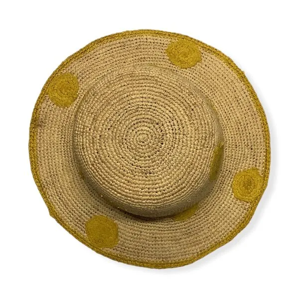 Paul Smith hat POLKA DOT RAFFIA