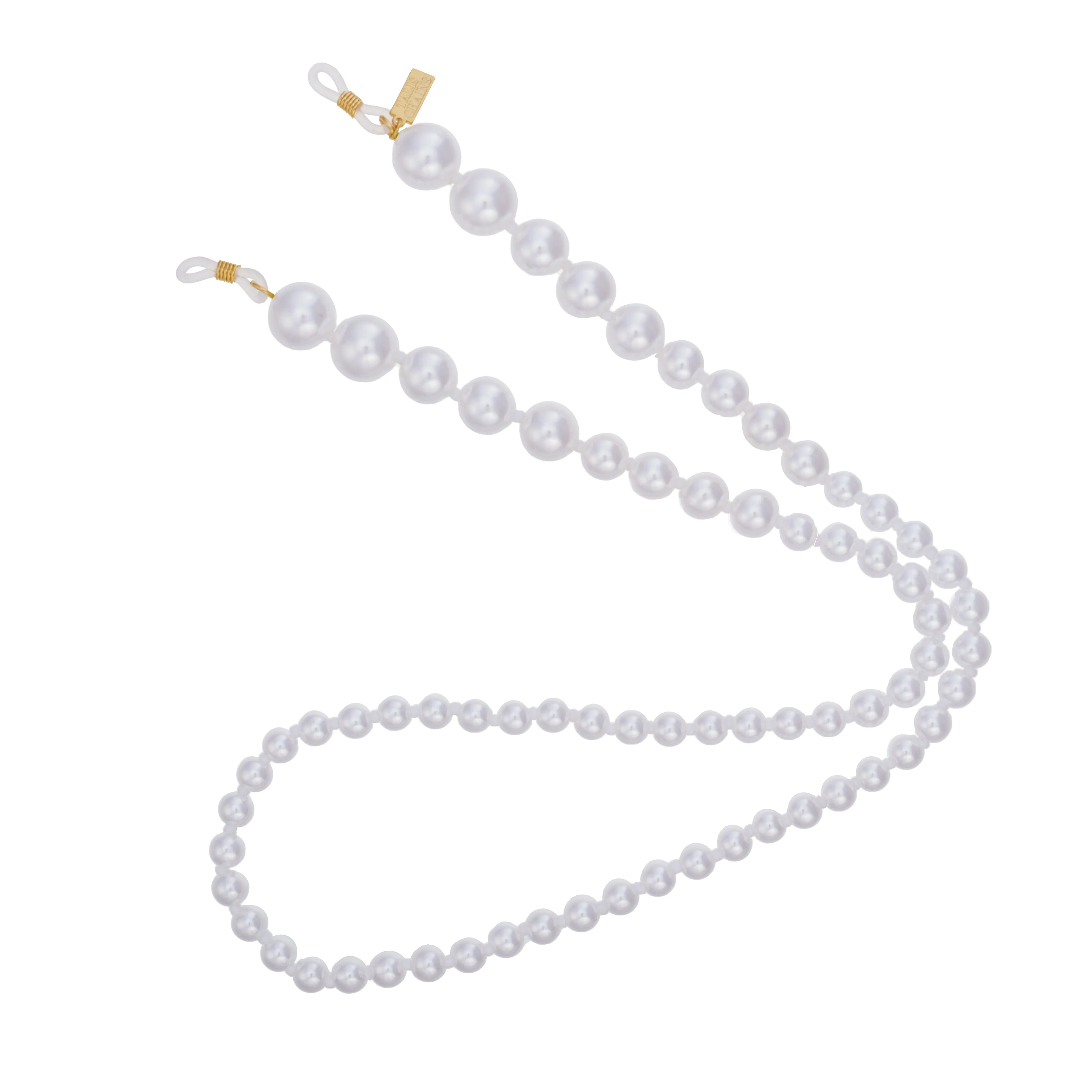 Pearl XL Sunglasses Chain White