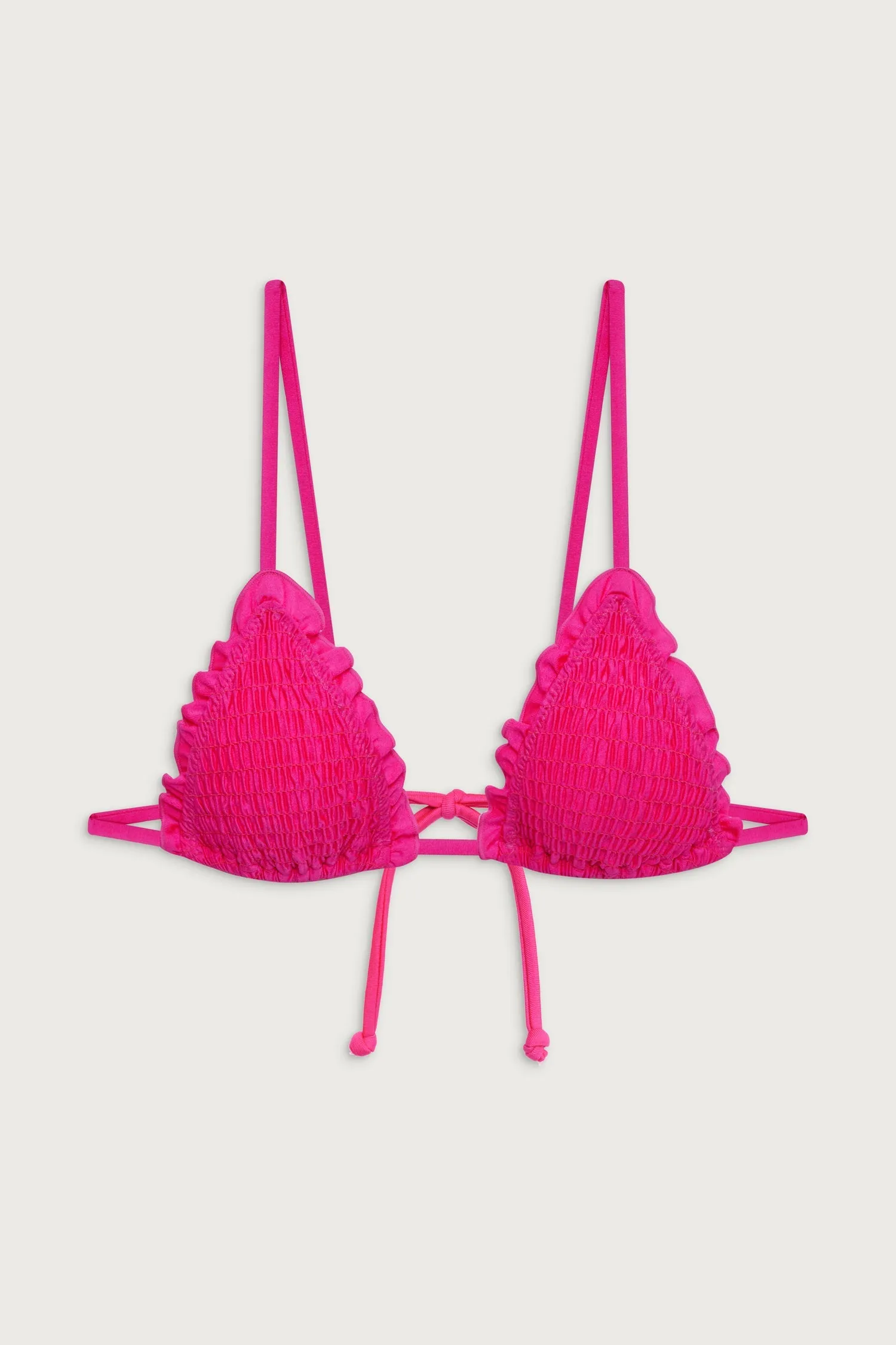 Penny Triangle Shine Bikini Top