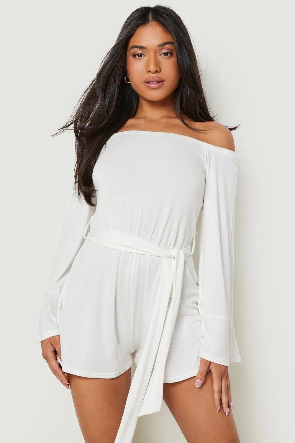 Petite Extreme Flared Sleeve Romper