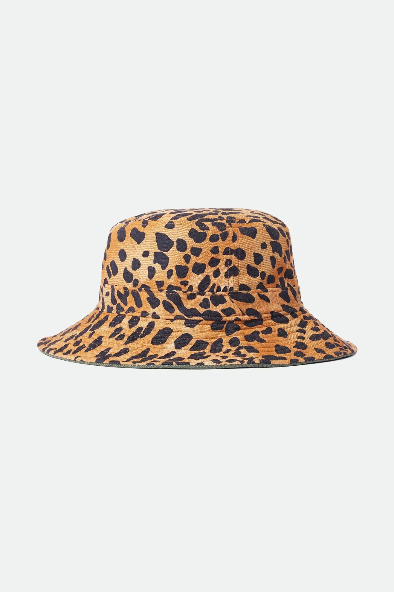 Petra Packable Bucket Hat - Military Olive/Leopard