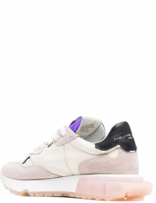 Philippe Model Paris colour-block panelled sneakers Neutrals