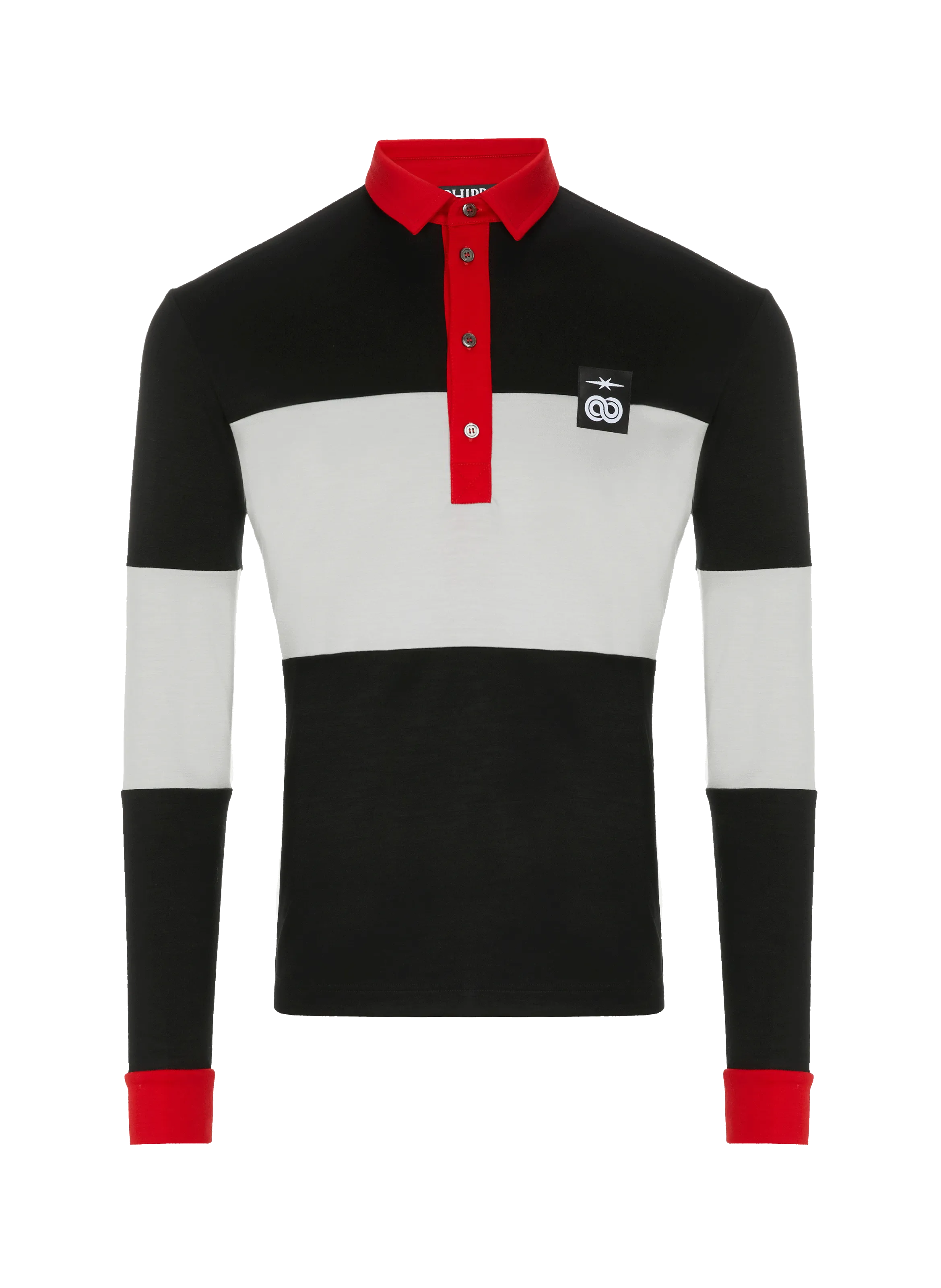 PHIPPS  Wool polo shirt - Black