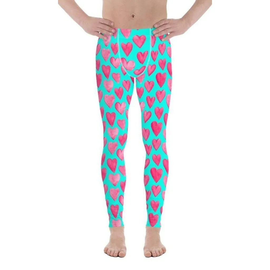 Pink Hearts Men's Leggings