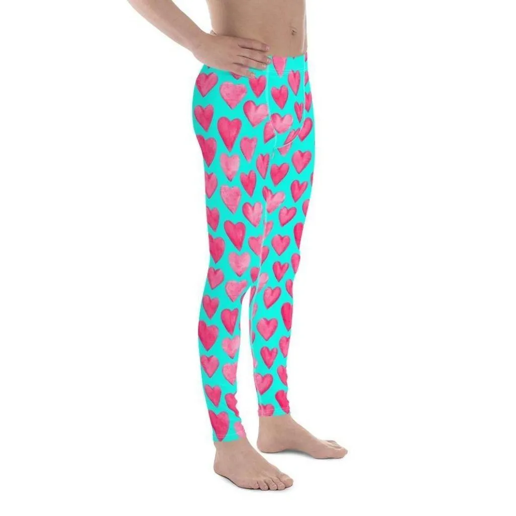 Pink Hearts Men's Leggings