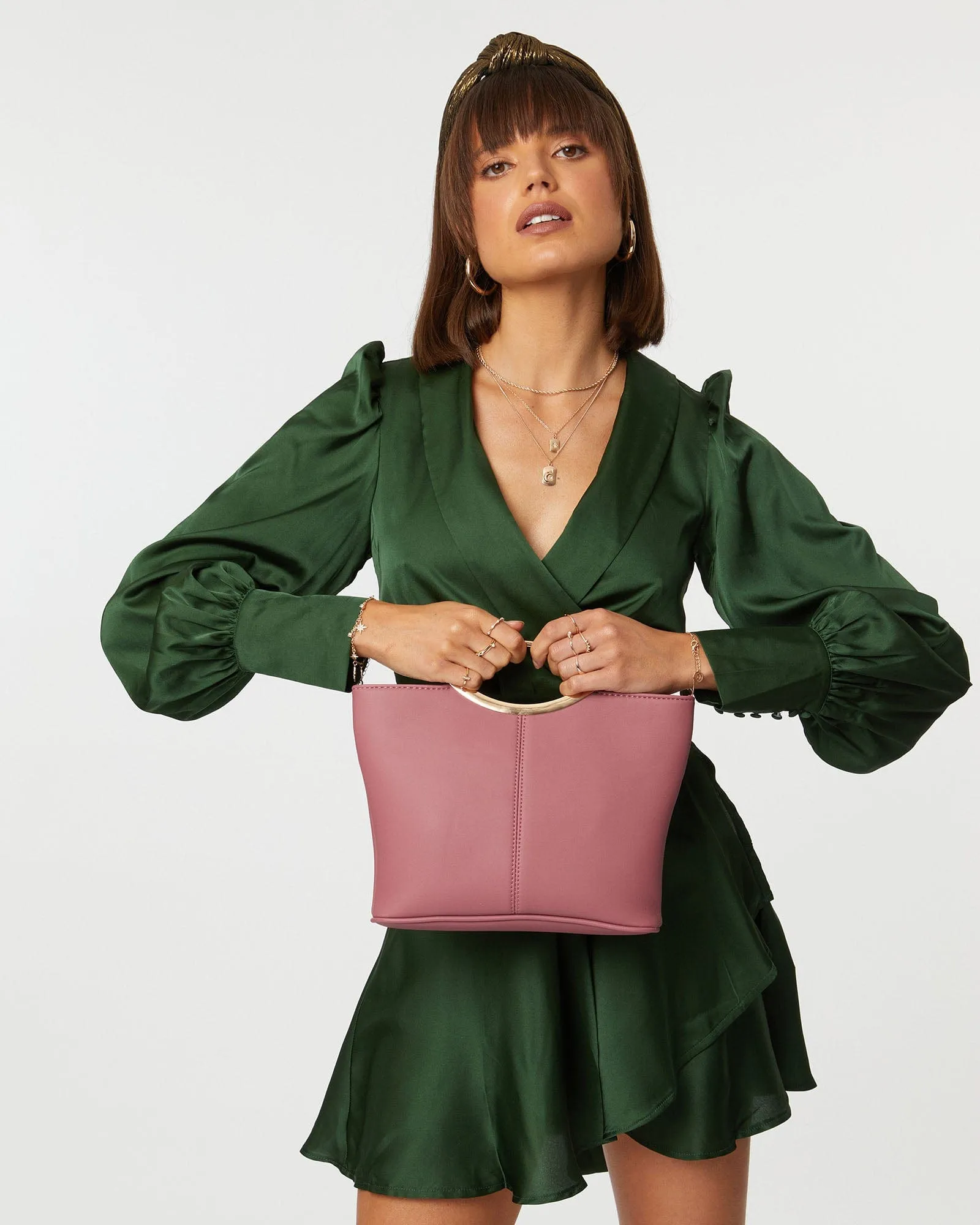 Pink Jessie Clutch Bag