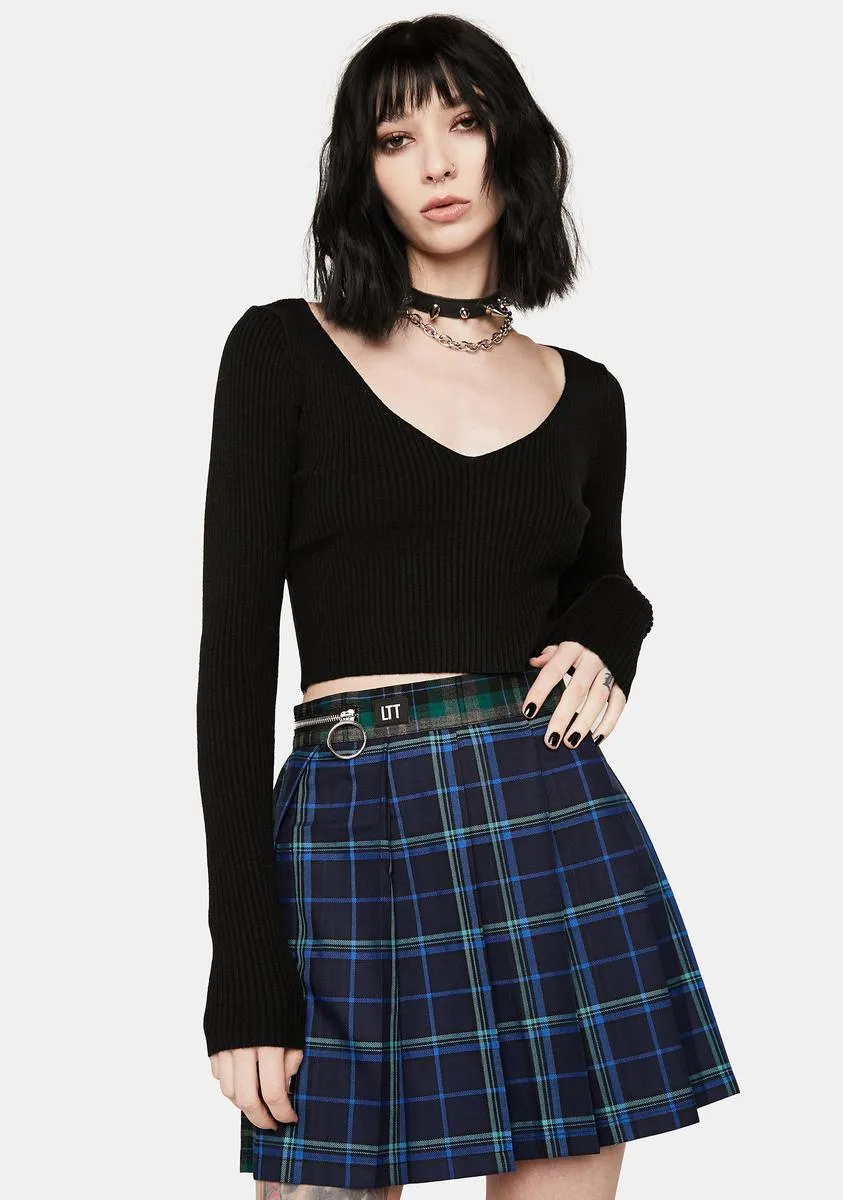 Plaid Gwen Pleated Skirt-