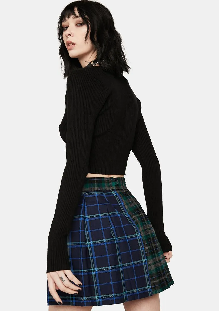 Plaid Gwen Pleated Skirt-