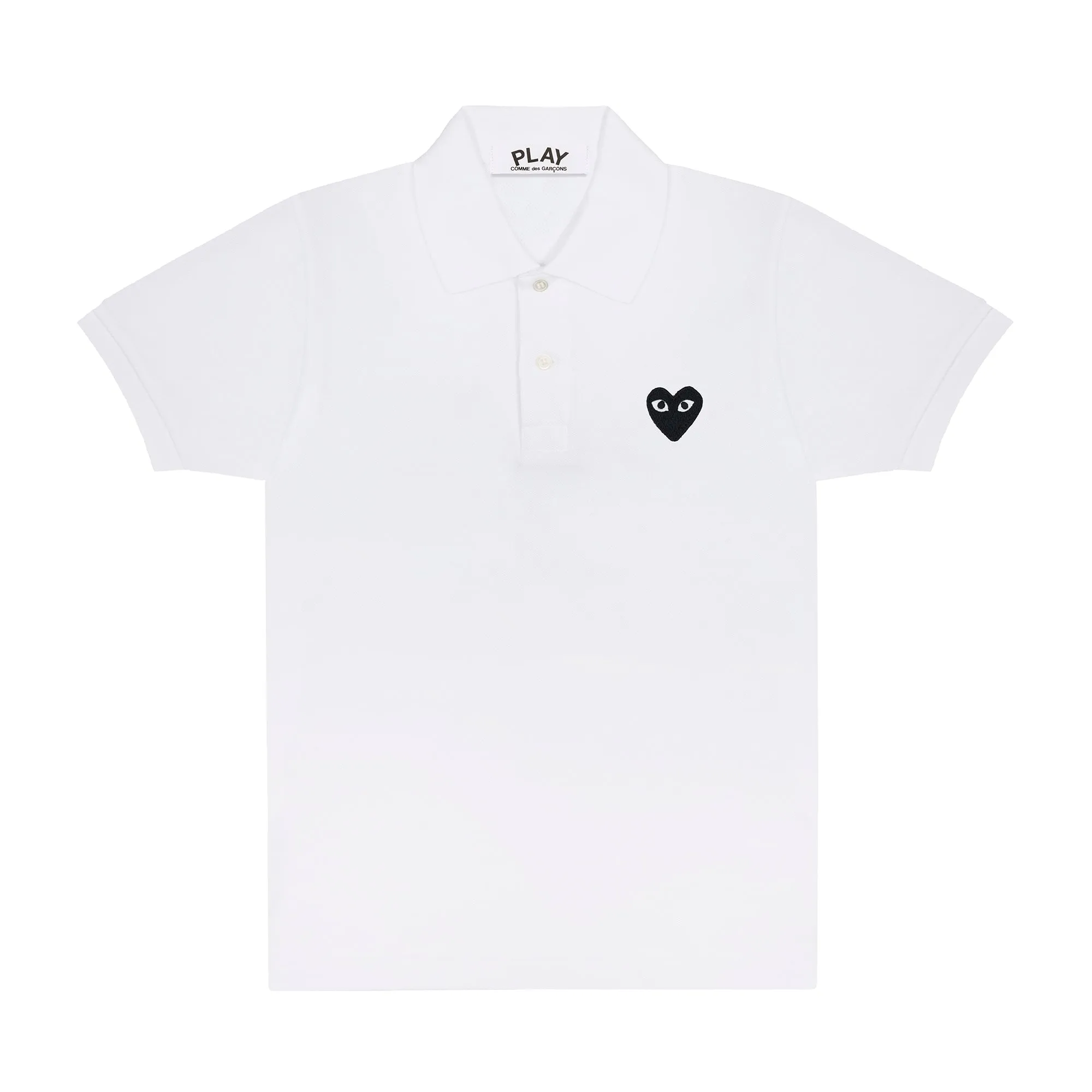 Play Black Polo Shirt  White