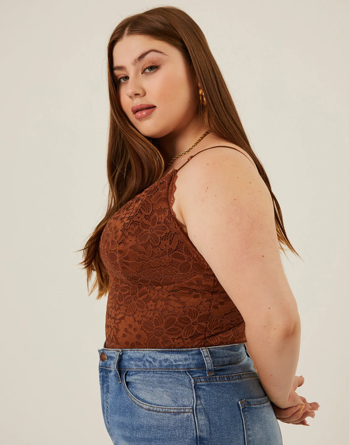 Plus Size Lacey Cami Tank