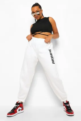 Plus Woman Acid Wash Joggers