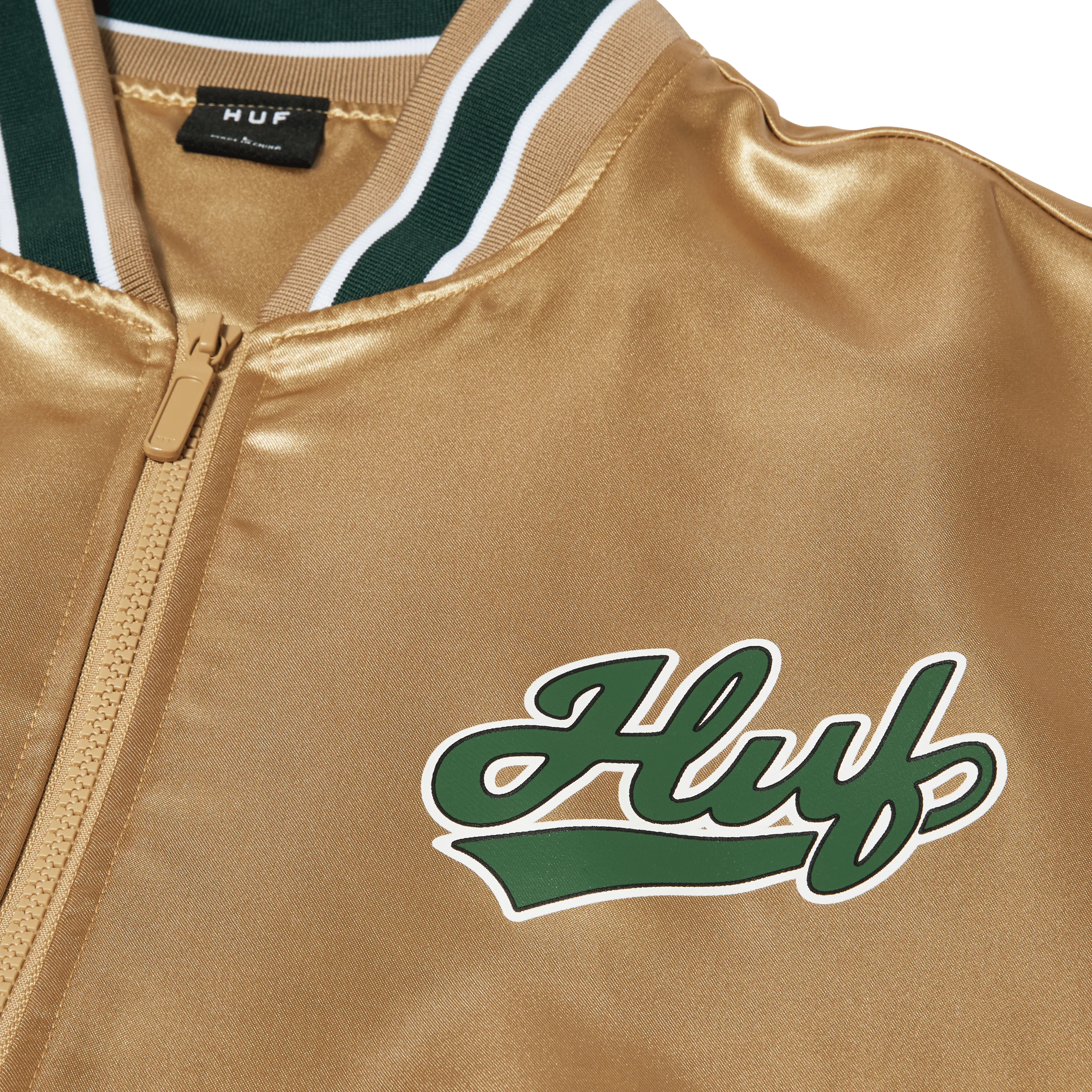 Pop Fly Satin Baseball Jacket