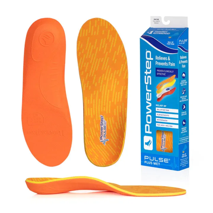 PowerStep PULSE Plus Insoles | Ball of Foot Pain Relief Running Shoe Insert