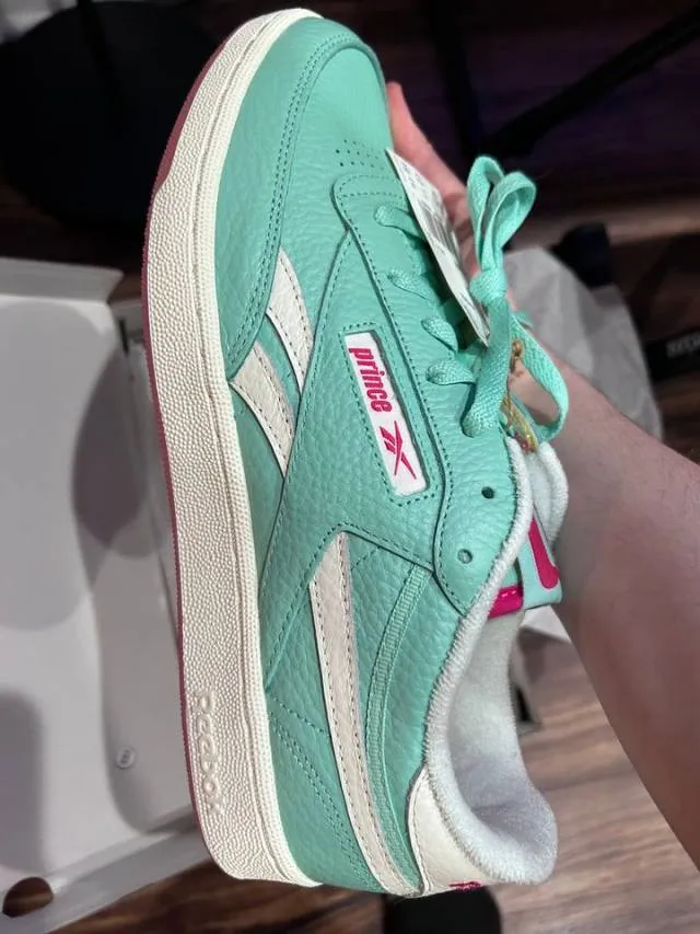 Prince Reebok Classic Club C Revenge Semi Pixel Mint Cha...