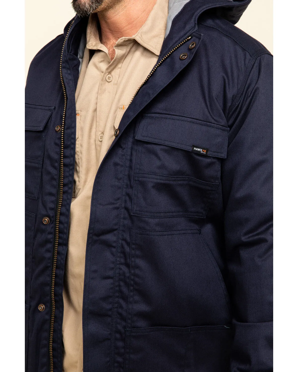 Product Name:  Hawx Men's FR Duck Hooded Work Jacket