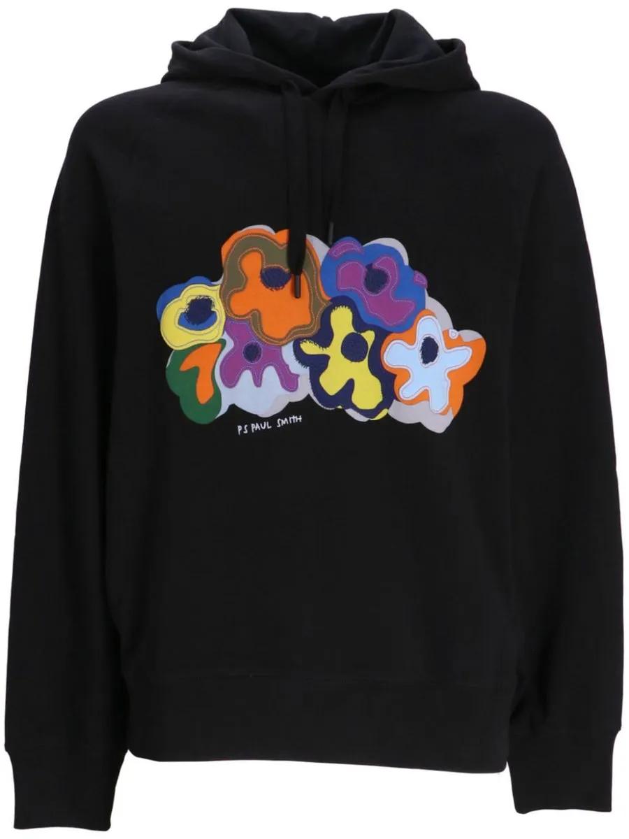 Ps By Paul Smith    Ps By Paul Smith Printed Cotton Hoodie