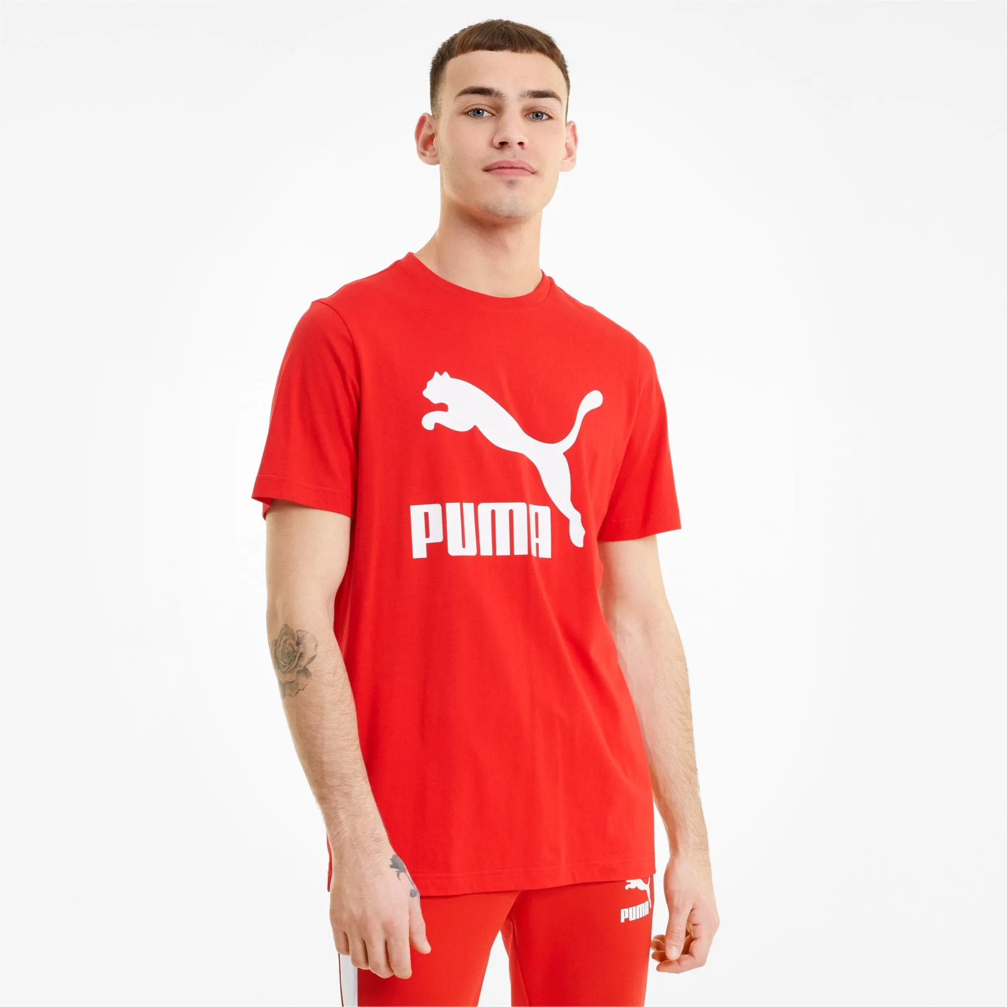 Puma CLASSICS LOGO TEE Men’s - HIGH RED ROUGE