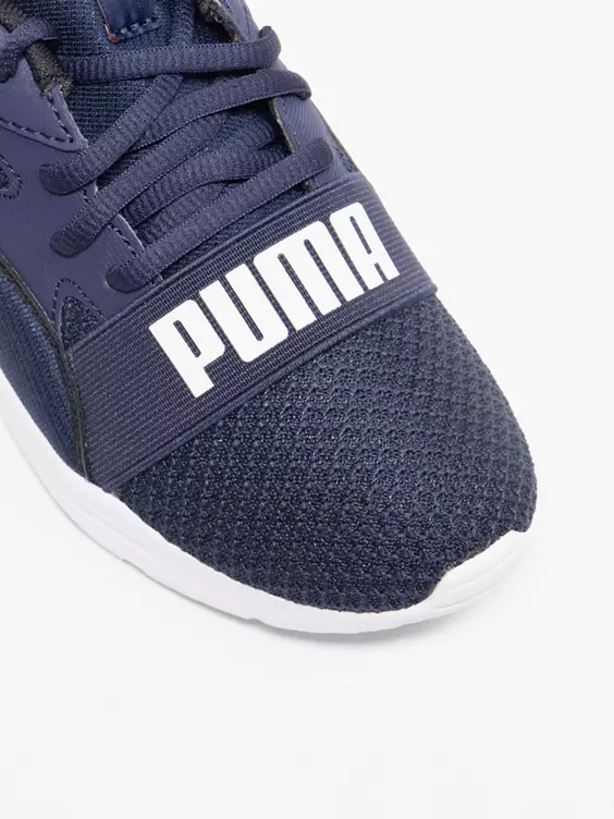 Puma  Junior Wired Run Navy Trainers