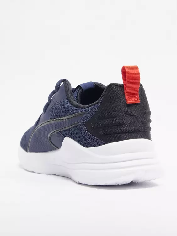 Puma  Junior Wired Run Navy Trainers