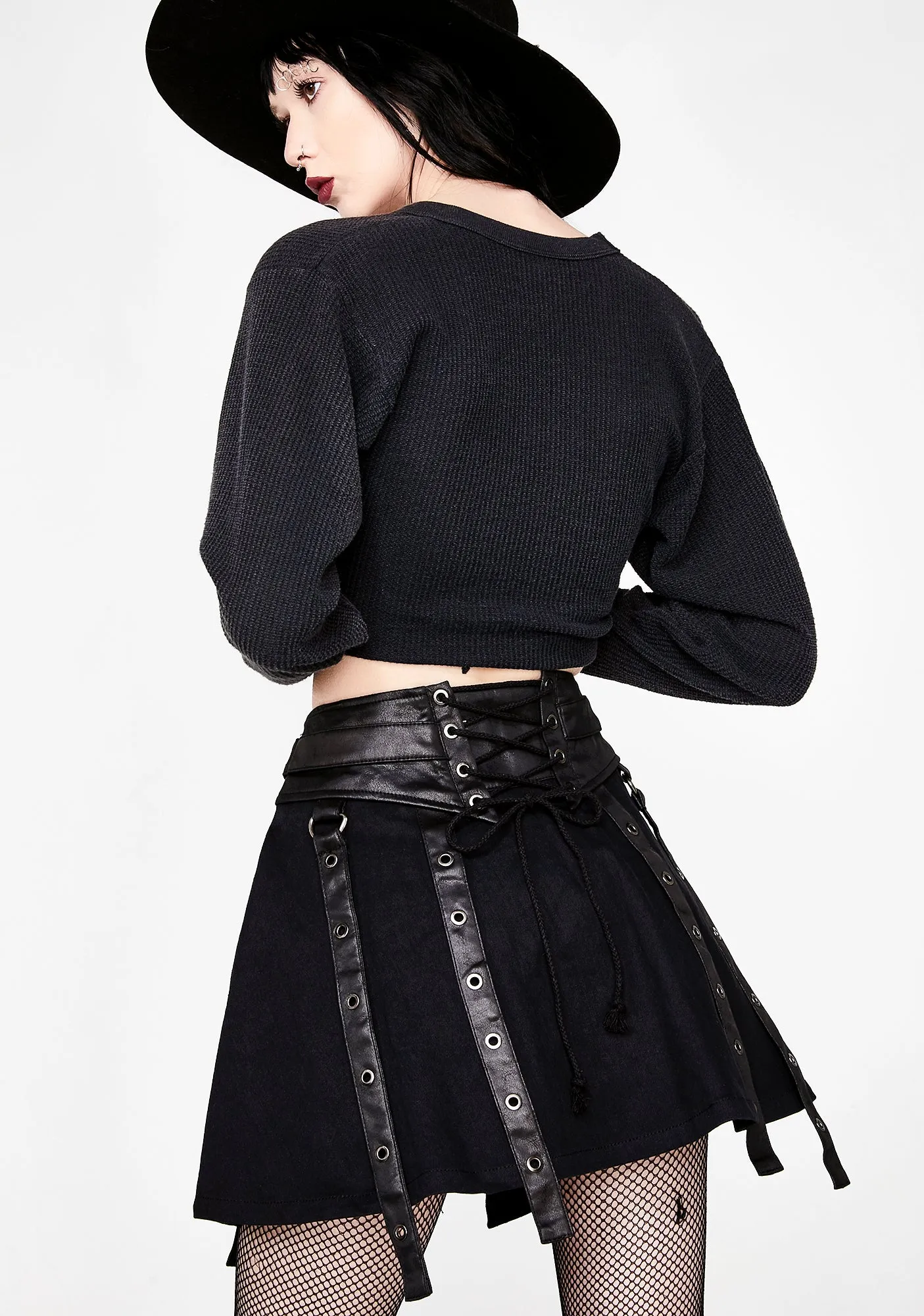 Punk Girdle Half Skirt-