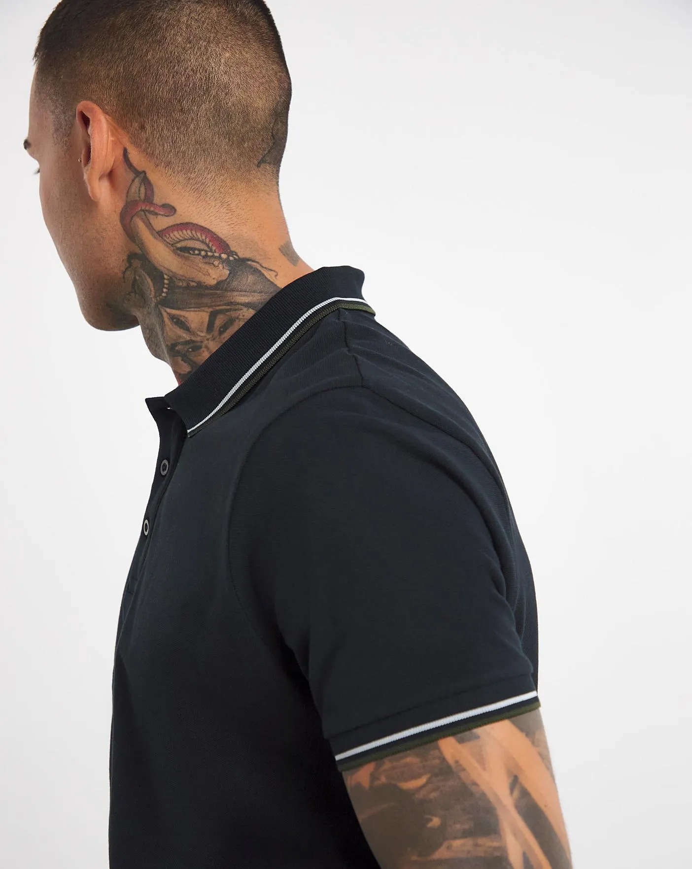 Pure Cotton Tipped Pique Polo