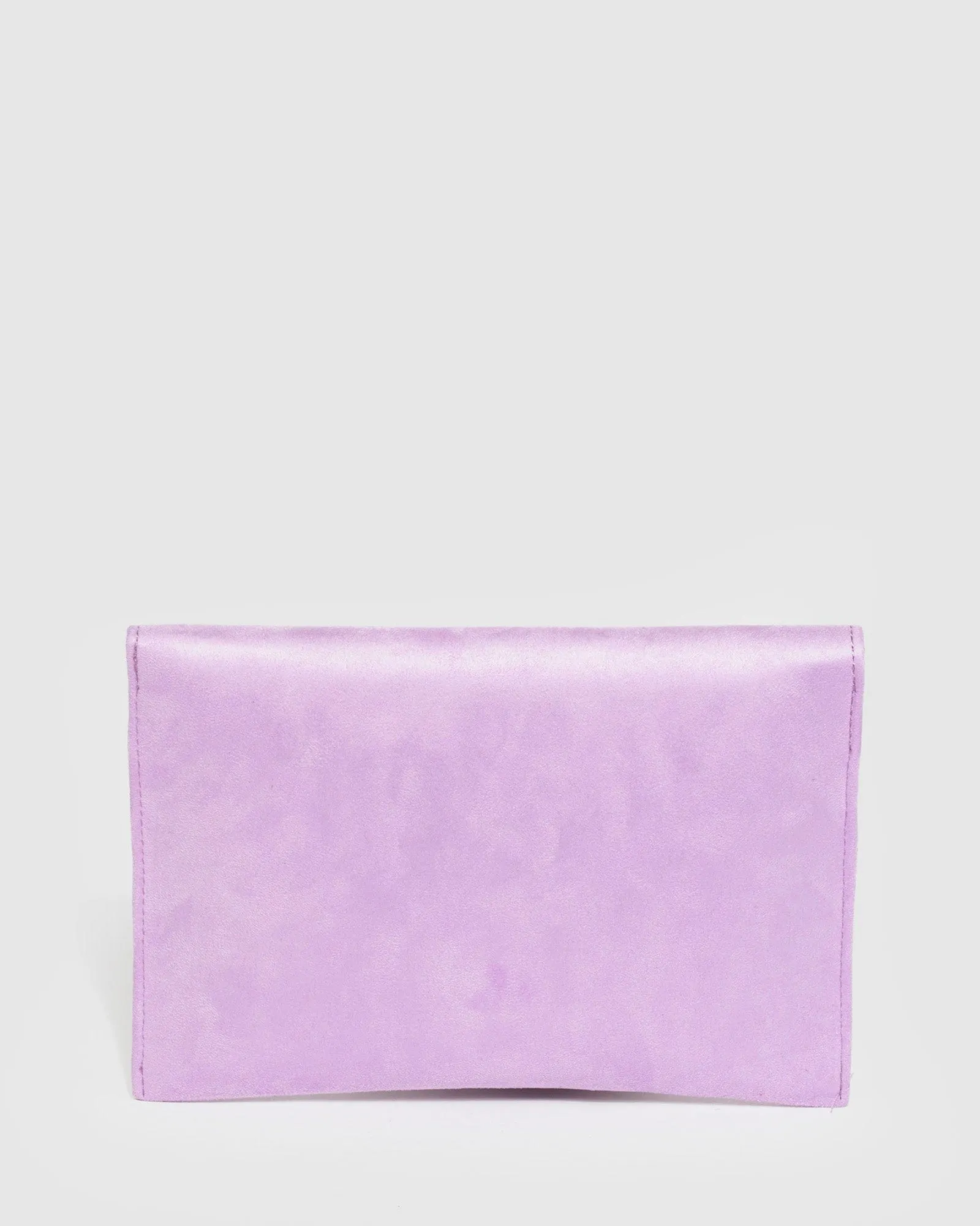 Purple Samantha Square Clutch Bag