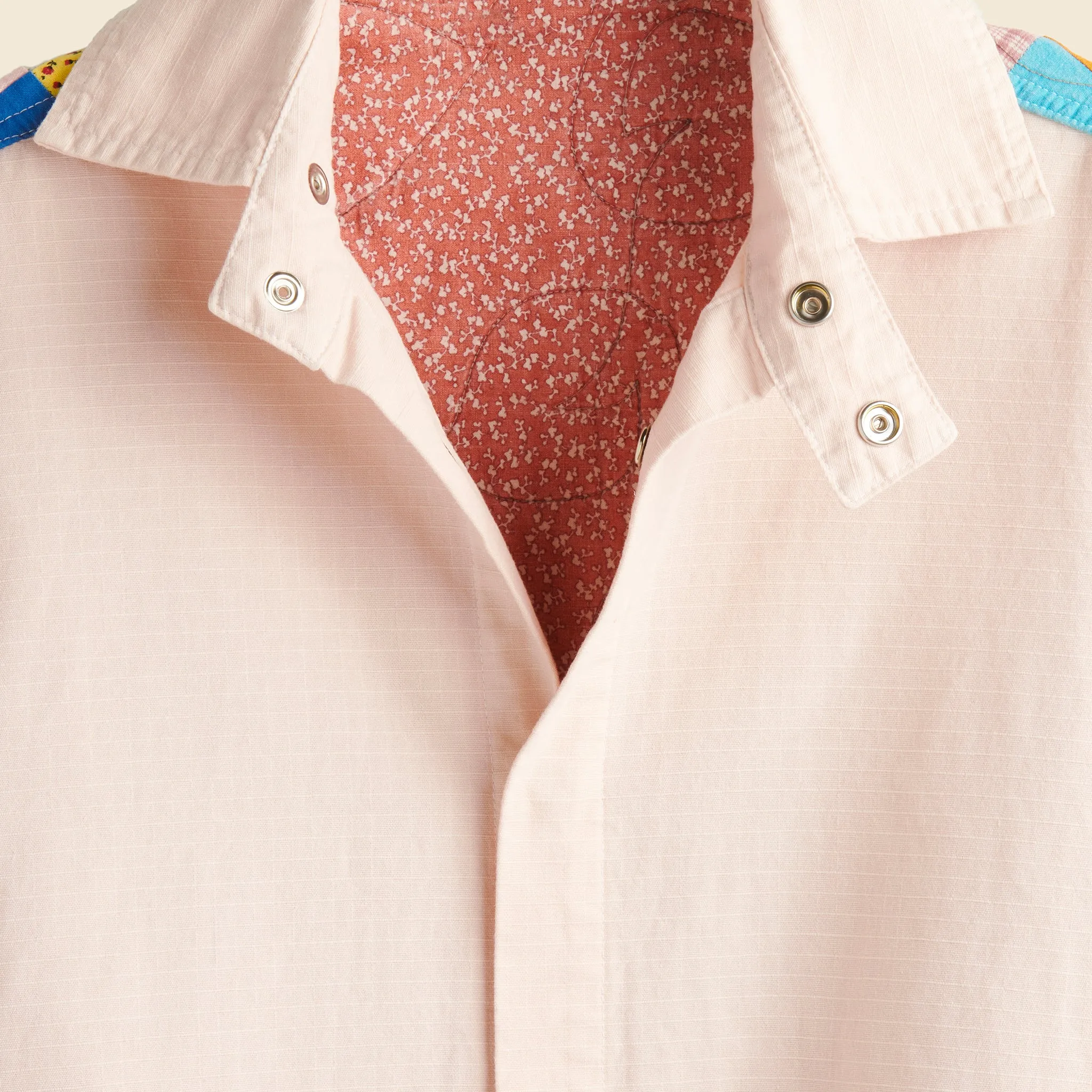 Quilt Back Harris Duster - Pink