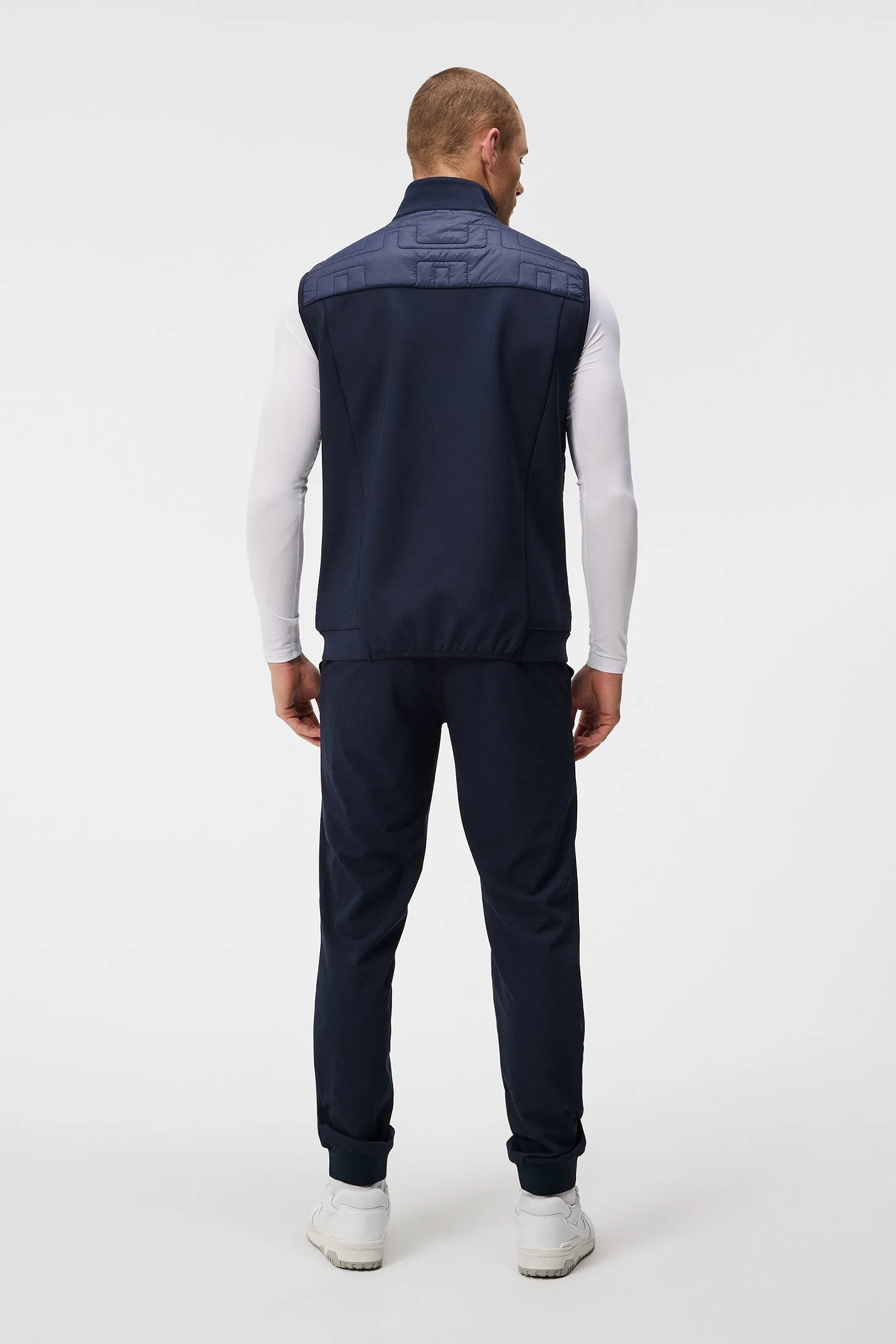 Quilt Hybrid Vest / JL Navy