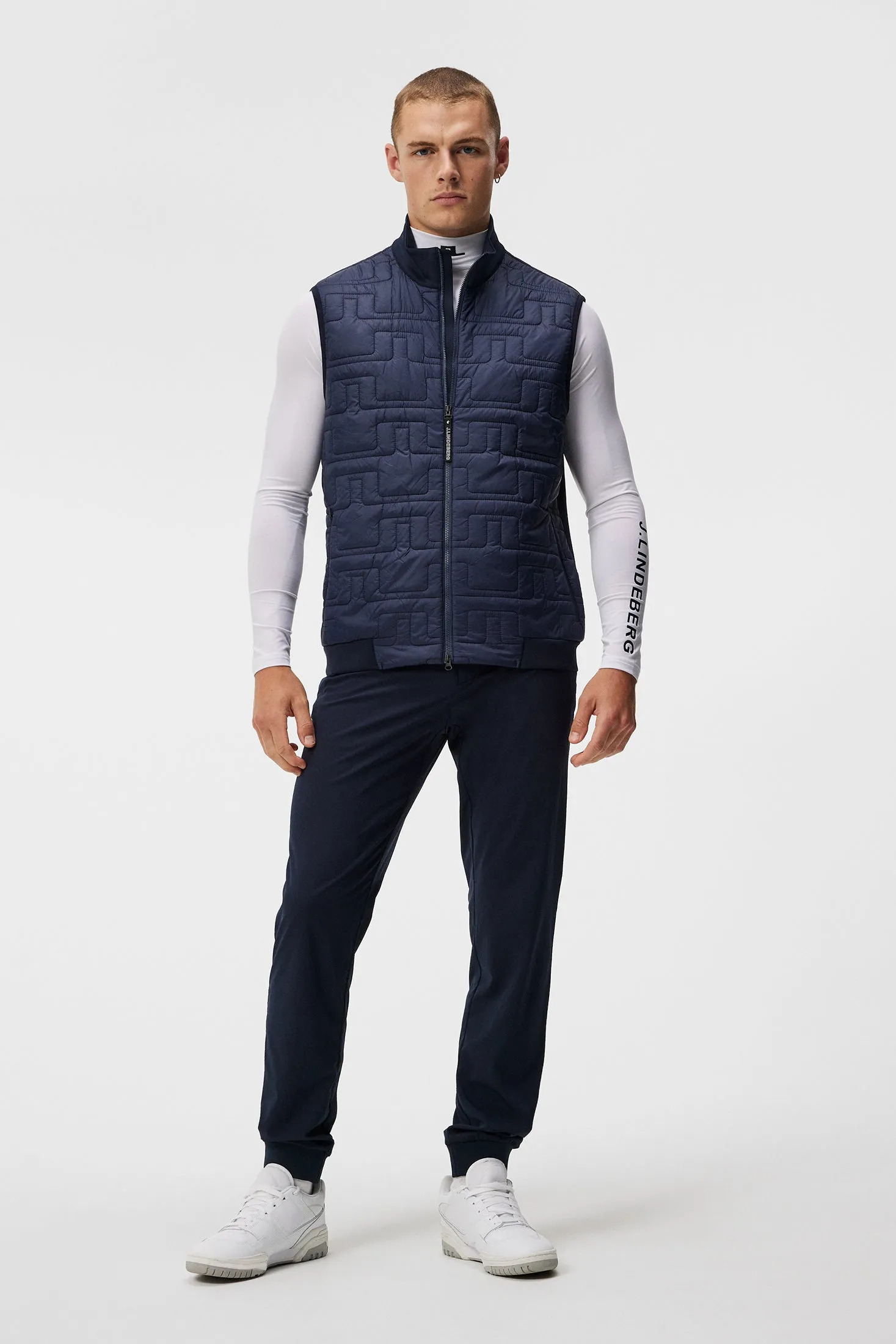 Quilt Hybrid Vest / JL Navy