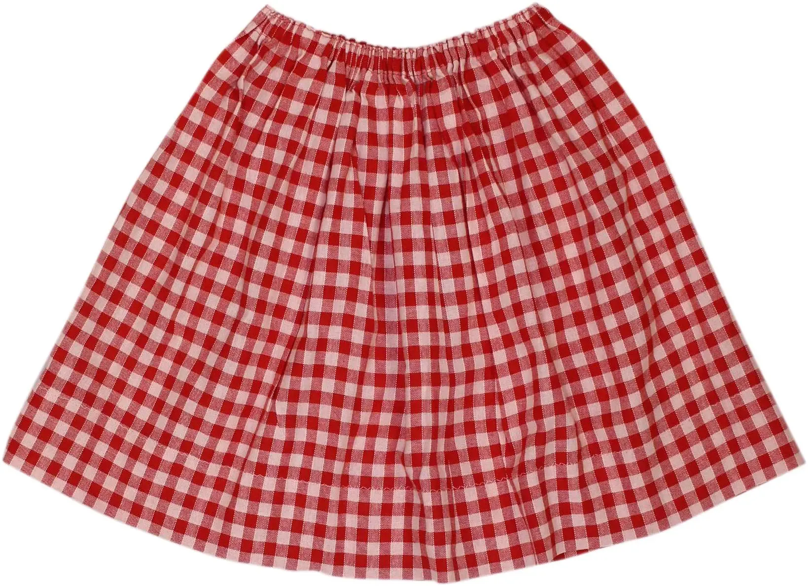 Red Checked Skirt | ThriftTale