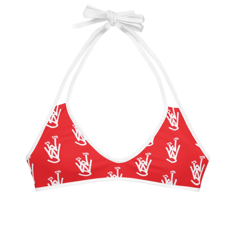 RED Reversible Bikini Top