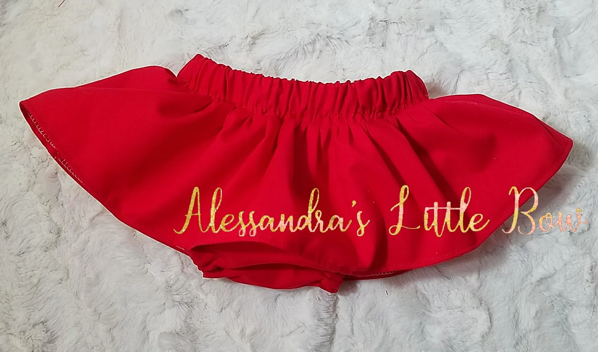 Red skirted Bloomers