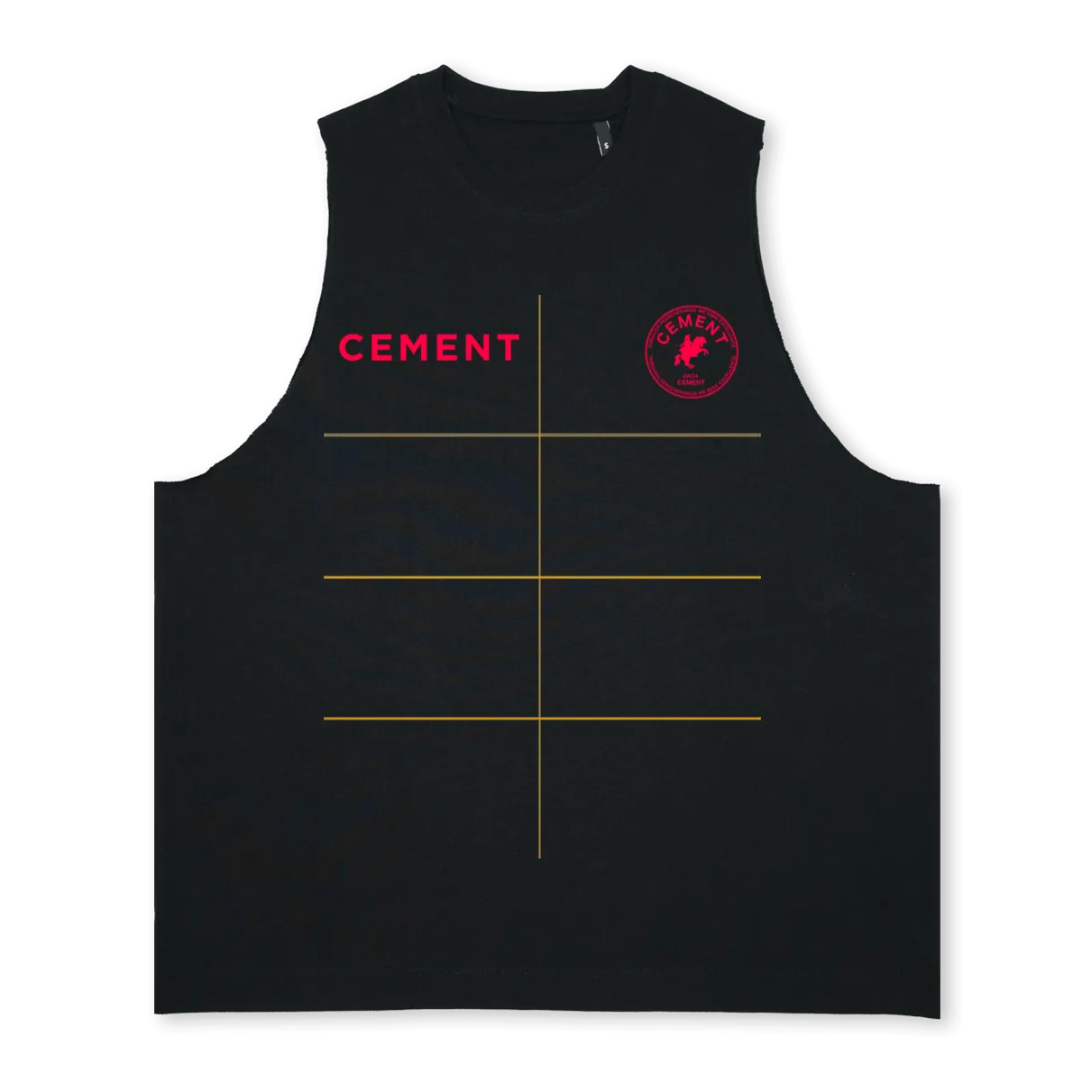 REDSTAMP Deep Black Oversized Vest.