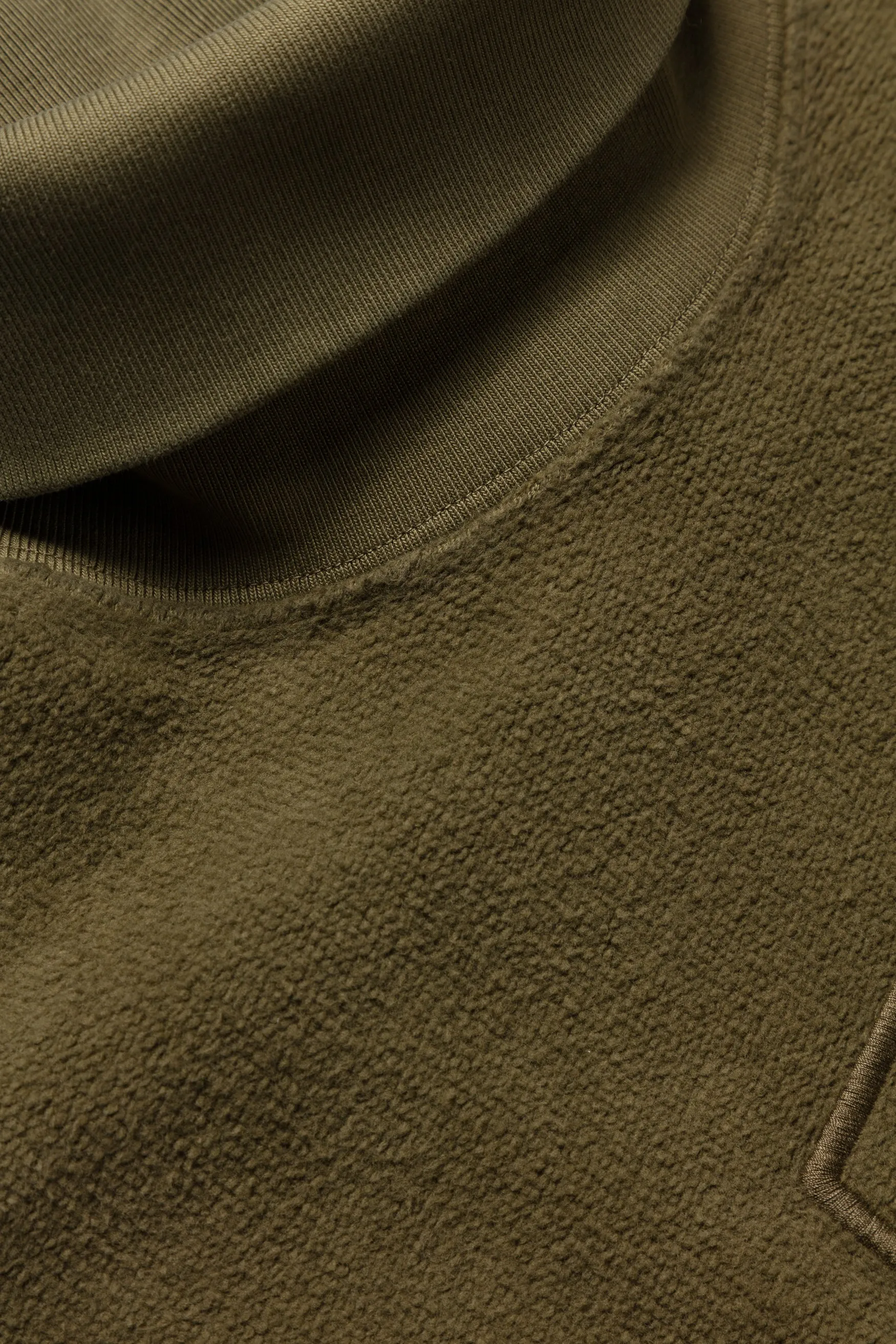 Reverse Fleece Turtleneck Sweat