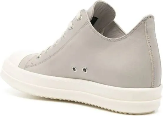 Rick Owens low-top leather sneakers Grey