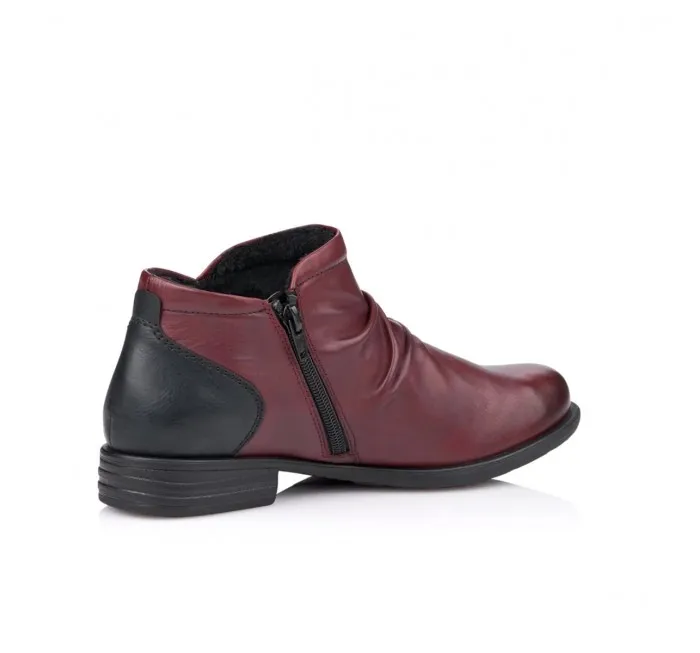 Rieker Remonte Low Ankle Boot Red