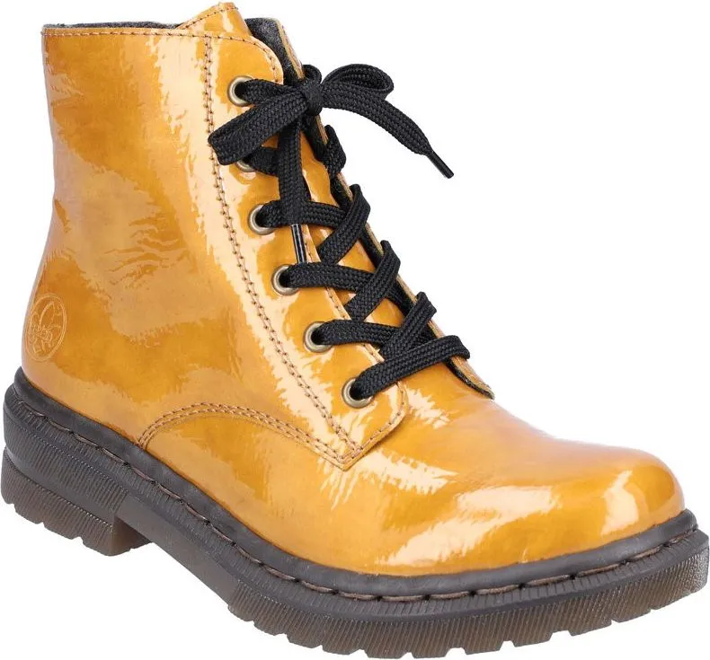 Rieker Yellow Lace Up Boot